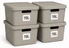 Plastard Aufbewahrungsbox mit Deckel 4er-Set 19 Liter in Produktbild-Vorschau 1