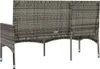 The back view of a three-seater garden bench. Náhľad obrázku produktu