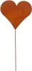 *V* Gartenstecker Herz, rusty, L, ca. 80cmH Produktbild-Vorschau 1