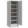 Schuhregal Grau Sonoma 32x35x92 cm Holzwerkstoff Produktbild-Vorschau 1