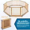 KIDUKU® 7,2 Meter Laufgitter grau XXL klappbar inkl. Tür, Produktbild-Vorschau 3