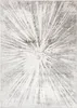 A rug with a starburst pattern. Voir les images du produit