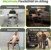 4in1 Toilettenstuhl für Senioren Duschstuhl WC-Stuhl Produktbild-Vorschau 6