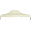 vidaXL Tetto della tenda party 4,5x3 m crema 270 g/m² Anteprima dell’immagine prodotto 2