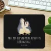 Mr. & Mrs. Panda Mouse Pad Pinguin umarmen - Schwarz - Produktbild-Vorschau 2