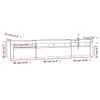 vidaXL TV-Schrank mit LED-Leuchten Weiß 210x35x40 cm Produktbild-Vorschau 4