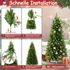 XMTECH, kunstkerstboom, 150 cm, moeilijk ontvlambaar, PVC Productafbeelding-voorbeeld 5