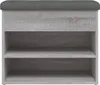 vidaXL Lavica na topánky sivá Sonoma 62x32x50 cm Materiál Náhľad obrázku produktu 6