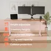 AREBOS Elektricky výškově nastavitelný rám stolu bílý dva Náhled obrázku produktu 3