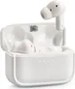 A pair of white wireless earbuds and their charging case. Anteprima dell’immagine prodotto