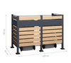 Kovový kryt odpadkového koše Westmann Planum 2x240 L vzhled Náhled obrázku produktu 7