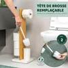 eluno Garniture de WC sur pied 4en1, brosse de WC, Voir les images du produit 5