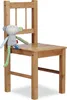 Relaxdays Deko Stuhl Bambus, HxBxT: 57 x 27 x 29 cm Kleiner Produktbild-Vorschau 1