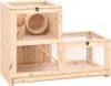 The Living Store Hamsterkäfig 81x40x60 cm Massivholz Tanne Produktbild-Vorschau 2