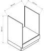 Küchenunterschrank 60 cm - Eiche Artisan und Schwarz - Produktbild-Vorschau 7