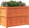 vidaXL Kvetináč vosk hnedý 90x50x70 cm masívne borovicové Náhľad obrázku produktu 4