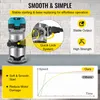 A product image showcasing a router with feature callouts and a speed graph. Produktbild-Vorschau