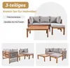 Gartenlounge-Set Gartenmöbel-Set Akazienholz Produktbild-Vorschau 3