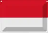 vianmo Blechschild 20x30 cm Monacos Monaco Flagge Fahne Produktbild-Vorschau 1