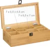 Relaxdays Scatola portatè a 10 scomparti, contenitore per Anteprima dell’immagine prodotto 1