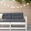 vidaXL Garten-Ecksofa Weiß Massivholz Kiefer Produktbild-Vorschau 2