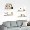 vidaXL Schweberegale 4 Stk. Eiche-Optik 80x23,5x3,8 cm MDF Produktbild-Vorschau 2