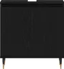 Waschbeckenunterschrank Schwarz Eiche 58x33x60 cm Produktbild-Vorschau 6