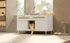 Katzentoilettenschrank mit Katzenstreufangmatte, Produktbild-Vorschau 3
