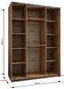 MEBLE KRYSPOL LUX 1 Kleiderschrank - 245,5x160x64cm - Weiß, Produktbild-Vorschau 4