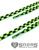 SNORS bedruckte Schnürsenkel flach - KARO NEONGRÜN - 10mm - Produktbild-Vorschau 2