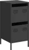 vidaXL Credenza nera 35x39x73,5 cm Acciaio laminato a Anteprima dell’immagine prodotto 2