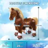 PonyCycle Model Y Hnědý jezdící poník na kolečkách pro děti Náhled obrázku produktu 6