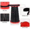 Tabouret pliant rouge, télescopique & réglable en hauteur,, Voir les images du produit 3