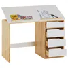 Kinderschreibtisch EMMA aus Kiefer Massivholz, natur/weiß - Produktbild-Vorschau 7