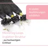 hair2heart Microring Extended capelli umani lisci - 25 Anteprima dell’immagine prodotto 6
