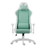 A gaming chair is shown from the front on a white background. Produktbild-Vorschau