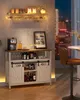 VASAGLE Kuchyňská skříňka Sideboard, 2 posuvné dveře, Náhled obrázku produktu 6