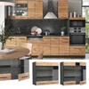 Küchenglasschrank Vicco Fame-Line Goldkraft Eiche 80 cm, Produktbild-Vorschau 2