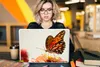 MuchoWow® Laptop Aufkleber Sticker Cover Schmetterling - Produktbild-Vorschau 5