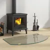 vidaXL Braciere con piano in vetro trasparente 80 x 50 cm Anteprima dell’immagine prodotto 2