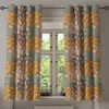 ABAKUHAUS Blumen Ösenvorhang, Muster von Blumen und Produktbild-Vorschau 2