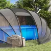 vidaXL Poolzelt Kuppel Transparent 538 x 440 x 204 cm Produktbild-Vorschau 4