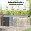 vidaXL Klatka dla ptaków antracyt 645 x 208 x 247 cm Stal Podgląd zdjęcia produktu 6