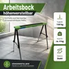 2x Arbeitsbock höhenverstellbar bis 91 cm Unterstellbock Produktbild-Vorschau 2