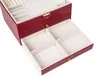 Coffret à bijoux Bestif BSB01 en simili cuir rouge - Voir les images du produit 6