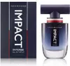 A product shot of Tommy Hilfiger Impact Intense for Men perfume, showing both the box and the bottle. Produktbild-Vorschau