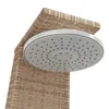 vidaXL Prysznic ogrodowy beżowy 55x60x224 cm Polirattan i Podgląd zdjęcia produktu 10