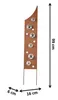 Kobolo Gartenstecker Dekostecker RUSTY BUBBLES in Rostoptik Produktbild-Vorschau 5