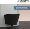 Sprchový klozet SCHÜTTE, černý, bez okrajů, s WC sedátkem Náhled obrázku produktu 3