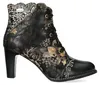 Laura Vita Damen Extravagante Stiefelette mit floralem Produktbild-Vorschau 6